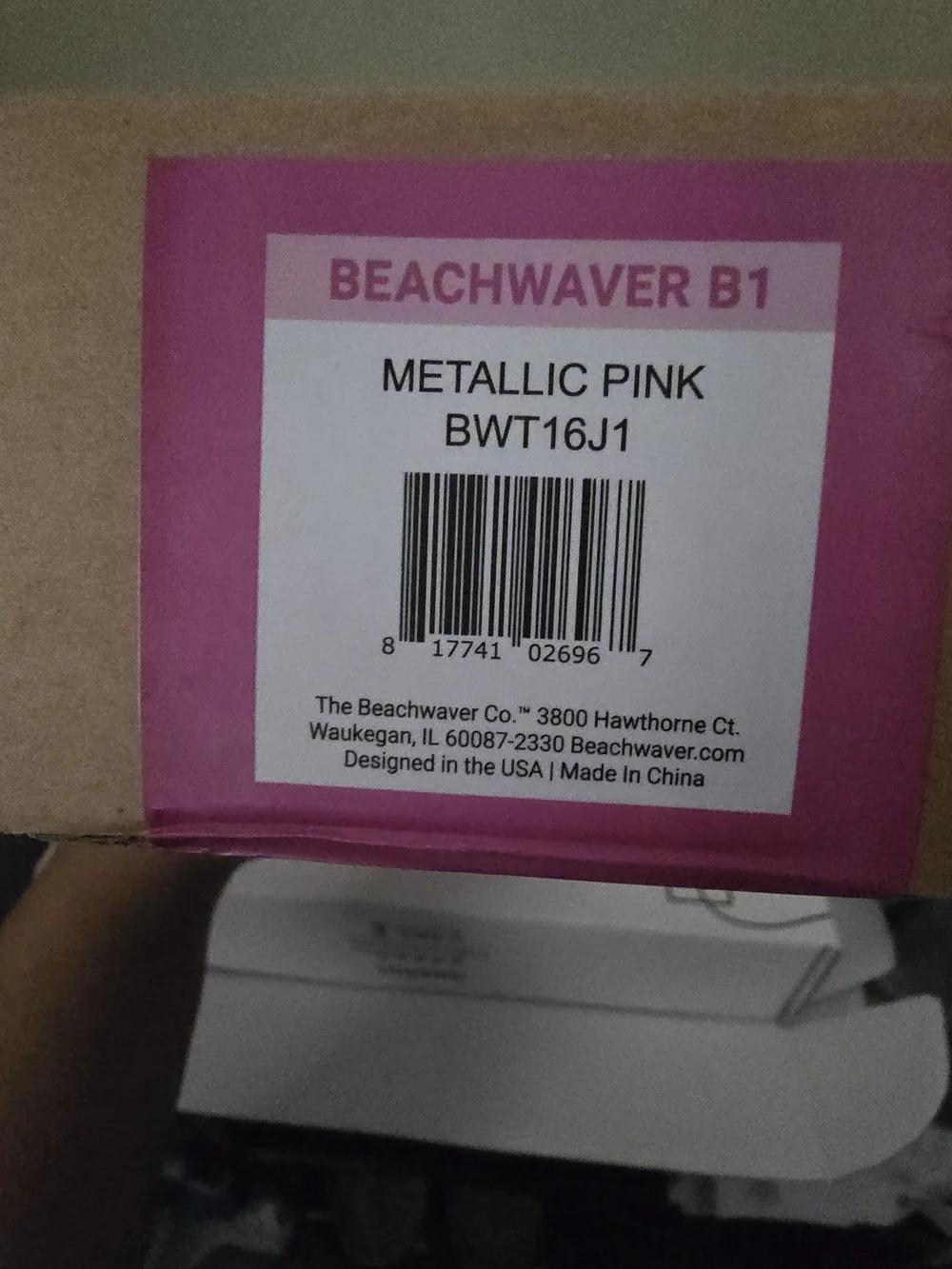 Beachwaver X Jeremy Collection B1 Titanium Metallic Pink